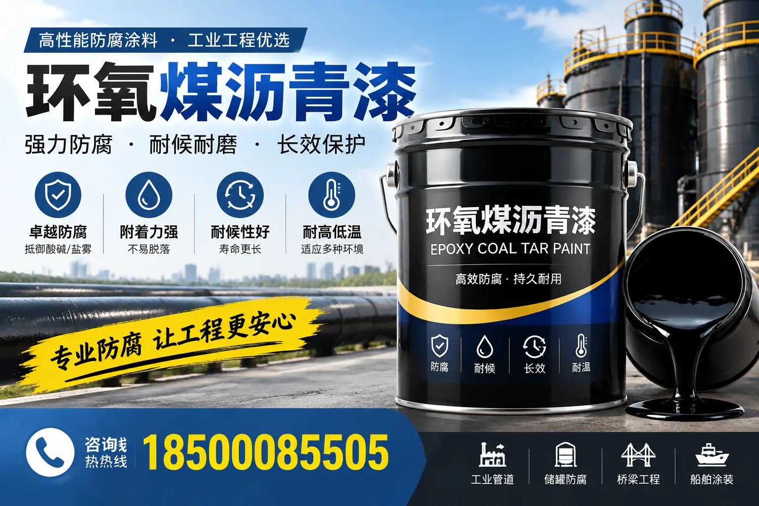 环氧煤沥青漆的施工方法与注意事项,确保在泸州顺利完成